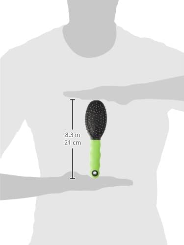 Ferplast Combination brush for cats GRO 5798, Delicate rounded tips, Soft bristles, Ideal for short, medium and long-haired animals, 19,5 x 5,5 x h 5,5 cm