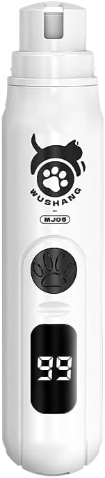 LINFOX Dog Nail Grinder 3-Speed Low Vibration Quiet Electric Pet Nail Trimmer with Digital Display, Rechargeable USB-C Cat & Dog Nail File for Small Medium Large Pets