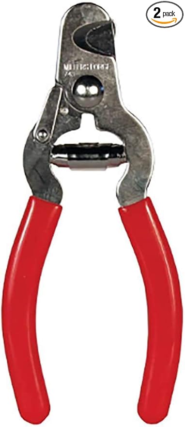 Millers Forge Steel Pet Nail Clipper 743C with Safety Stop Bar Small Medium Dog ((.2.Pack.).)