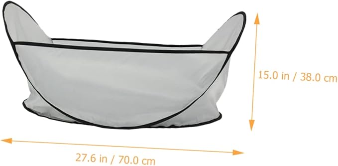 Pet Shearing Bib Foldable Dog Haircut Apron Washable Hair Catcher for Grooming and Hair Collecting at Home 27.55X17.71X14.96In