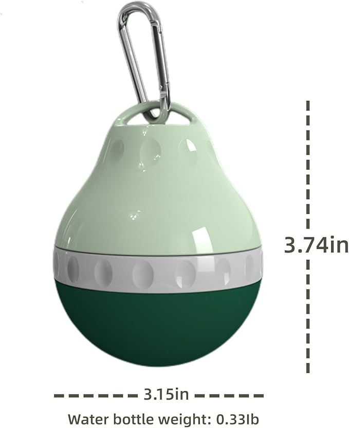 Dog Travel Water Bottle Detachable Bowl Leak Proof Portable ,Silicone Bottle Body,Collapsible and Suitable for Small Pets for Outdoor Walking, Hiking, Travel (Green2, 200ml2)
