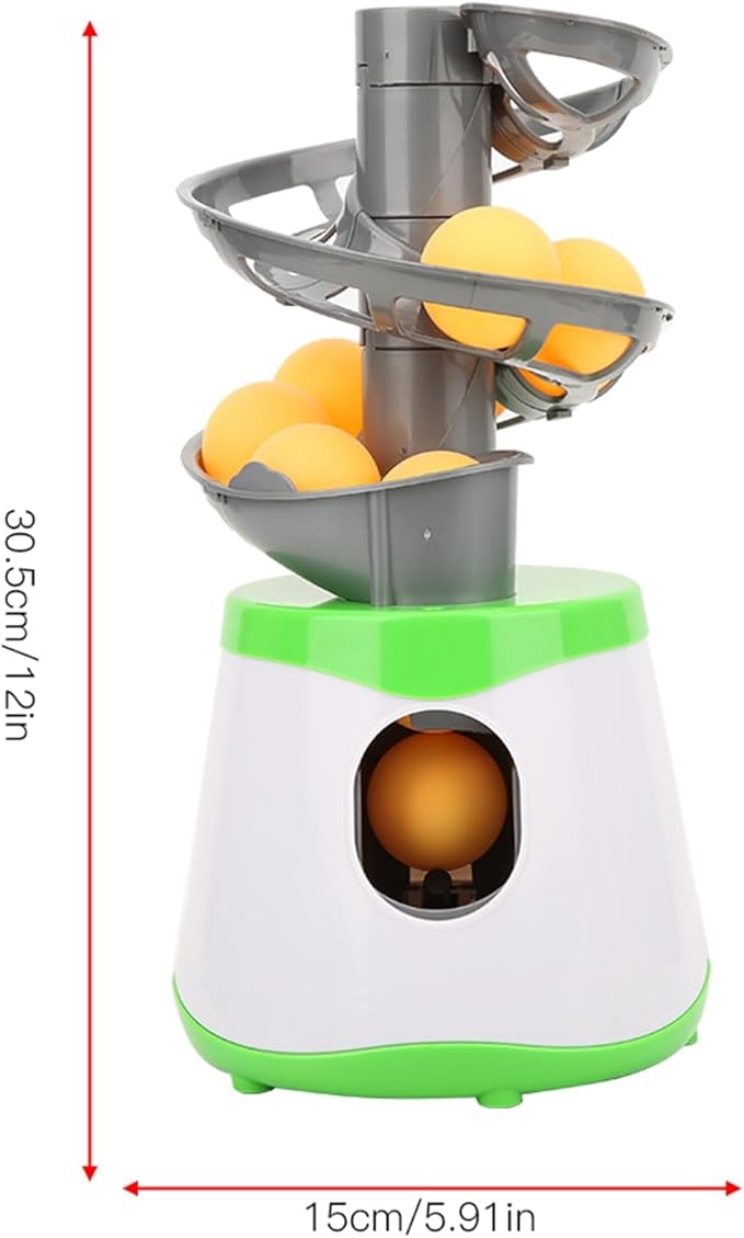 Table Tennis Serve Machine, Portable Table Tennis Trainer Automatic Launcher Robot with 10 Balls for Beginners/Lovers Table Tennis Launcher