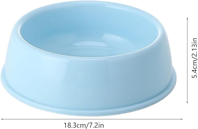Heavy Duty Non-Slip Pet Bowl for Cats & Dogs - Thickened Spill-Proof Food & Water Dish with Wide Base, Tip-Proof Design for Pet Owners