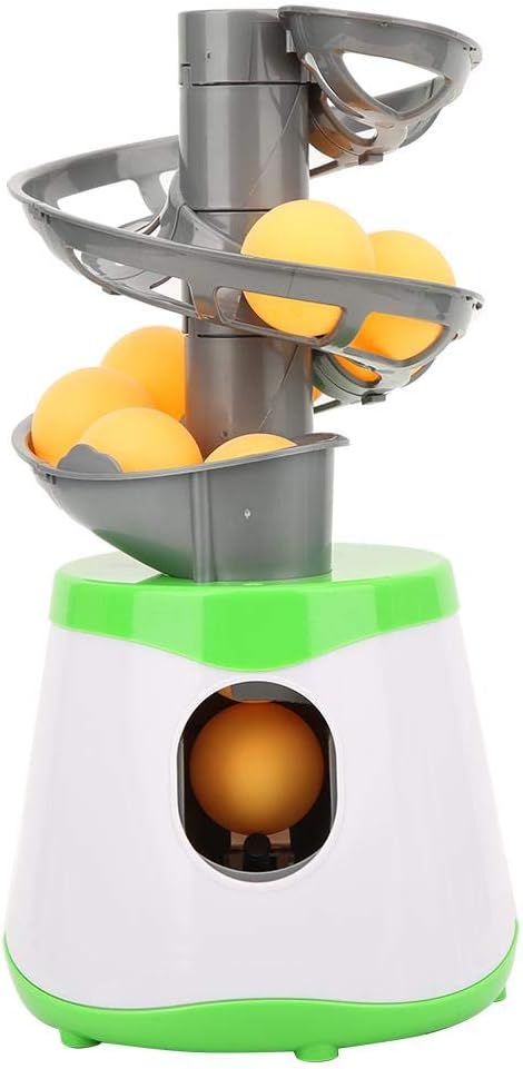 Vbestlife Automatic Machine for Beginners, 10 Balls Table Tennis Trainer Balls Launcher Training Machine Table Tennis Robot for Beginners Training