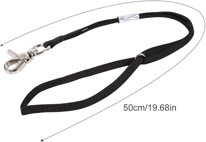 Pet Grooming Loop for Dogs, Adjustable Nylon Restraint Noose with Metal Snap, Safety Tether Strap for Grooming Table Arm, Bathing Restraint for Small Medium Large Dogs (20 inch)