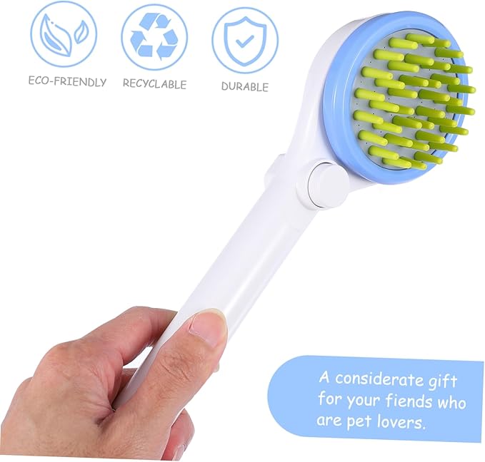 VICASKY Dog Shower Combing Sprayer with Hose Powerful Full Coverage Pet Shower Rinse Brush for Puppies Durable Abs Material Pet Bathing Tool Easy Water Saving Grooming Accessory