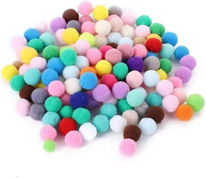 50pcs Cat Toy Ball Launcher Set Fun Colorful Plush Self Play Toys Pom Balls Shooting Interactive for Indoor Cats Enrichment Kittens Puff Ball Playing (Launcher with 50 Balls)