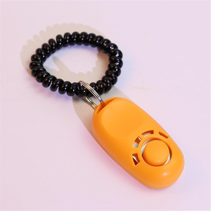Dogs Training Clickers Pet Dogs Trainer Tool Stretch Help Wrist Rope Sound Keychains Dogs Training Clickers