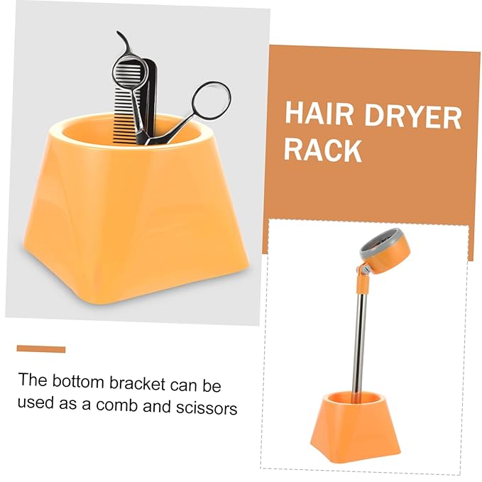 Beaupretty Floor-Standing Hair Dryer Bracket Stand for Pets Punch-Free Design Sturdy Hair Dryer Holder Barrel Support for Home Use