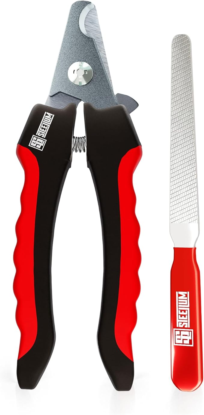 Professional Dog Nail Clippers for Large Dogs - to Small Dogs Clippers & Cats with Safety Guard & Ergonomic Easy Grip, Dog Nail Trimmer for Large Dogs Nail Clippers and Safe Cat Nail Clippers