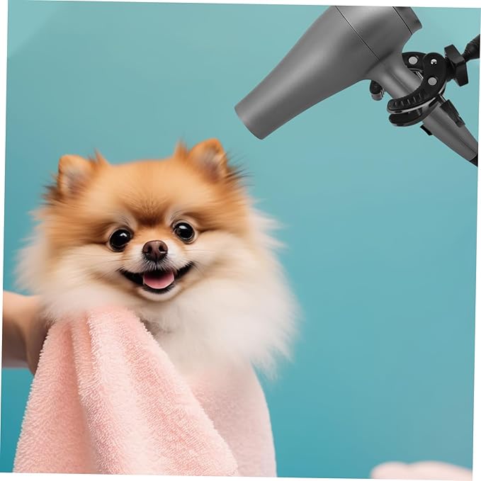 Pet Hair Dryer Stand Stable Base Hose Tube Holder for Grooming Table Convenient Blow Dryer Holder for Dogs and Cats Easy to Install and Transport