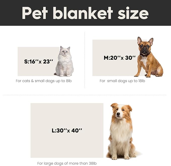 Horaldaily Pets Flannel Blanket, Blue Flowers 3D Textured Soft Fuzzy Fluffy Plush Cozy Fleece Premium Blankets for Dog Cat Puppy Kitten Couch Protection, 30x40