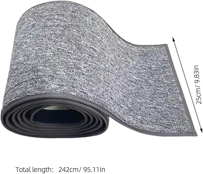 VANZACK Cat Exercise Wheel Mat Nonskid Cushion for Cat Running Wheel Felt Pad Replacement Noise Reducing Mat 95.27X9.84X0.27In Indoor Pet Treadmill Accessory
