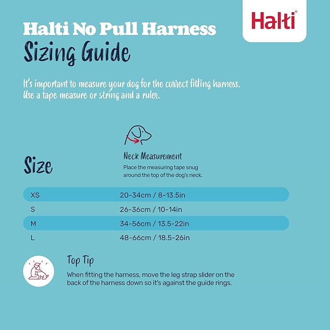 Halti No Pull Harness - Stop Your Dog Pulling on The Leash. Adjustable, Lightweight and Easy to Use. Reflective Dog Training Harness for Toy and Small Dogs (Size XS, Black)