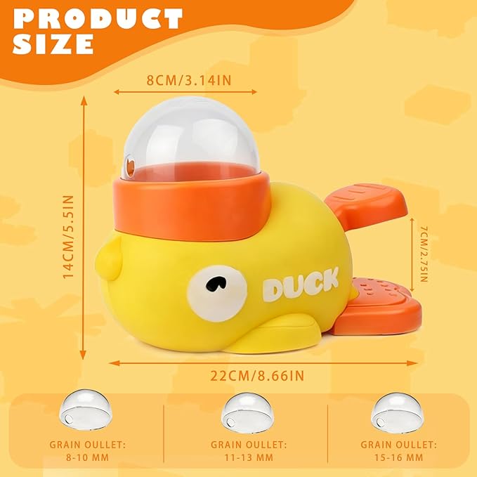 2PCS Duck Treat Dispenser for Dogs to Train Problem-Solving Skills,Dog Slow Feeder Puzzle Toy Prevents Bloating, Interactive Treat Dispensing Toy for Small Cats, Dogs