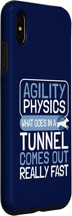 iPhone XS Max Dog Agility Handler - Agility Physics - Tunnel Dog Agility Case