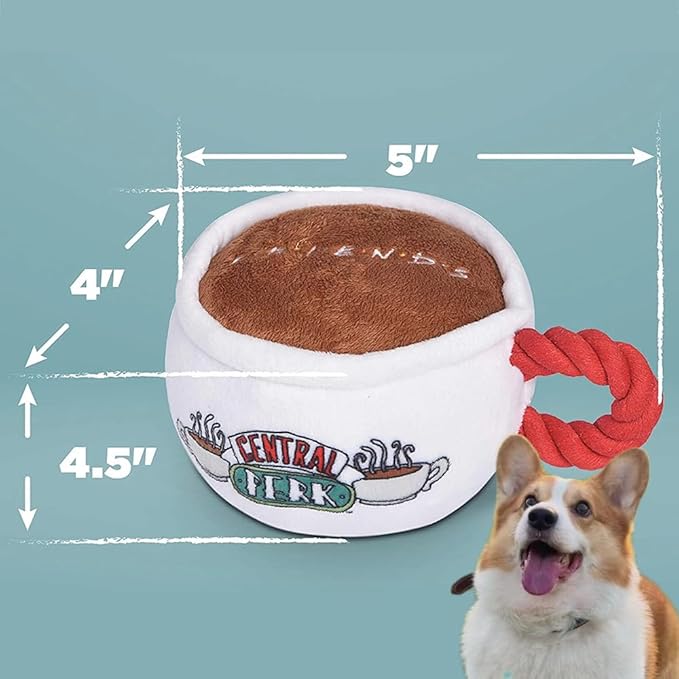 Plush Dog Chew Toys Enrichment Toys for Aggressive Chewers Interactive Burrow Activity Cute Dog Gifts Funny Toy Bundle for Small Medium Large Dogs (Mug)