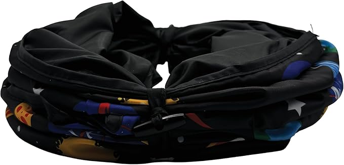 Pets First NASA Cat Tunnel Tube Toy with Plush Football Catnip and Feathers Collapsible Tunnel for Cats to Play, Peek and Hide, Fun Cat Tunnel Toy with NASA Logo All-Over Design!
