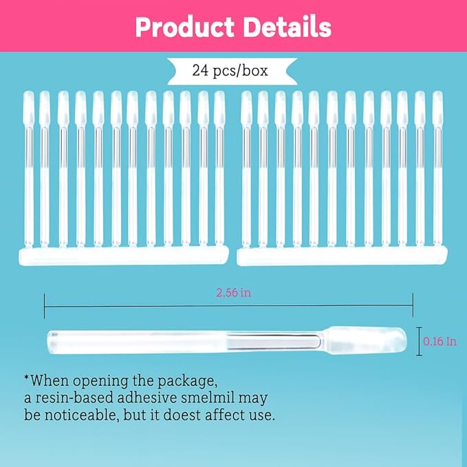 Sticky Ear Cleaning Stick 24 Pack, Adhesive Ear Cleaner with Washable Design, Reusable Soft Sticky Ear Swabs for Gentle Ear Cleaning, Portable Ear Wax Removal for Adults (Olive Green)