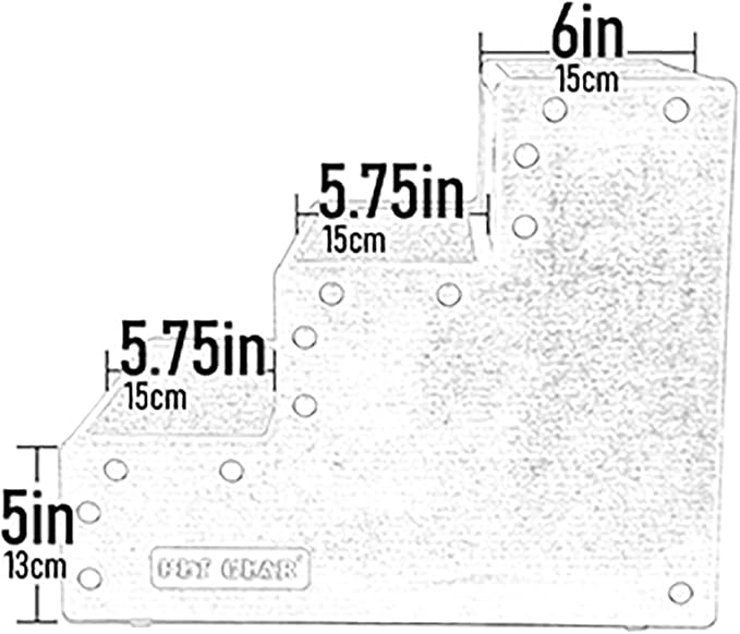 Pet Gear Pet Step III & IV Pet Stairs for Small Dogs and Cats up to 50 pounds, Lightweight, No Tools Required, 13 Colors to Choose from, Sea Salt, 3 Steps