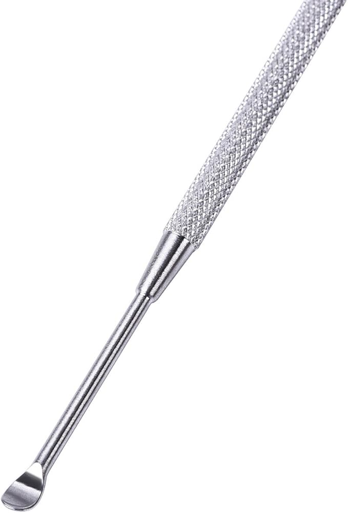 Steel Ear Pick Earwax Remover Spoon Ear Scraper Scratcher Ear Cleaner with Storage Box, 304 Stainless