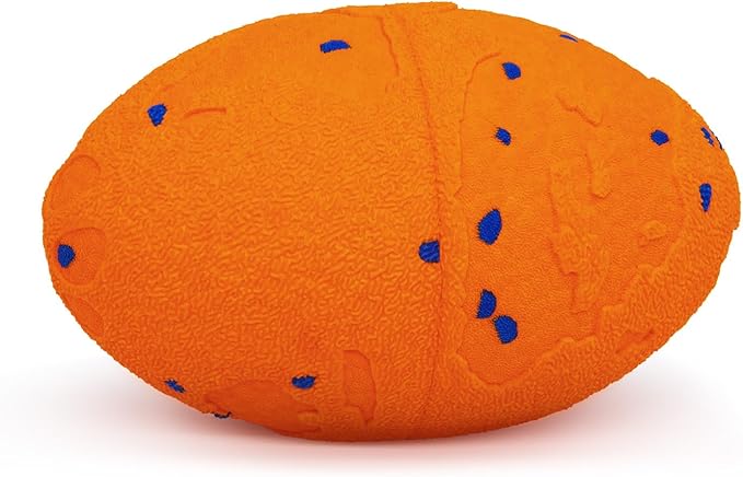 Interactive Dog Toy, Pet Ball Toys Automatic Moving Bouncing and Rotating, Solid E-TPU Material, IPX7 Waterproof Active Rolling Balls for Small, Medium and Large Dogs(Vorange)