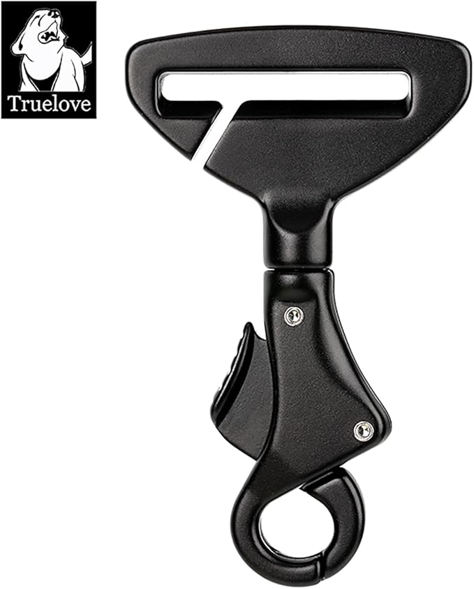 Truelove Lightweight Dog Car Seatbelt Safety Buckle Lock, Dog Seat Belt for Car, Fit Dog Car Harness/Collar for Small, Medium, Large Dogs