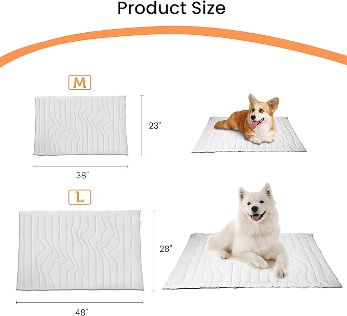 Self Warming Cat Dog Bed Mat, Cat Self Heating Mat, Non-Slip & Foldable for Dog/Cat Up to 50 lbs for Indoor Outdoor Non-Electric (36 x 23 in)