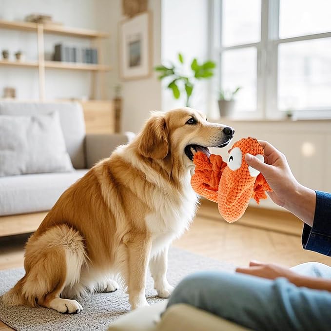 Bzonsmart Squeaky Dog Toys: Plush Soft Toys Dog Chew Toys for Puppy, Small, Medium, Large Dogs
