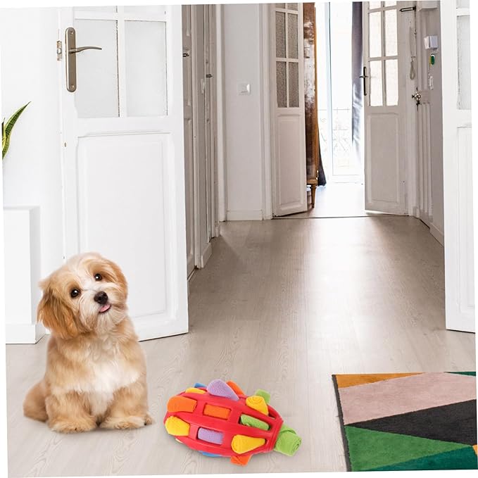 Angoily Interactive Snuffle Ball for Dogs Breed Treat Dispenser Toy for Enrichment Slow Feeding and Mental Stimulation Easy to Clean Engaging Dog Playtime