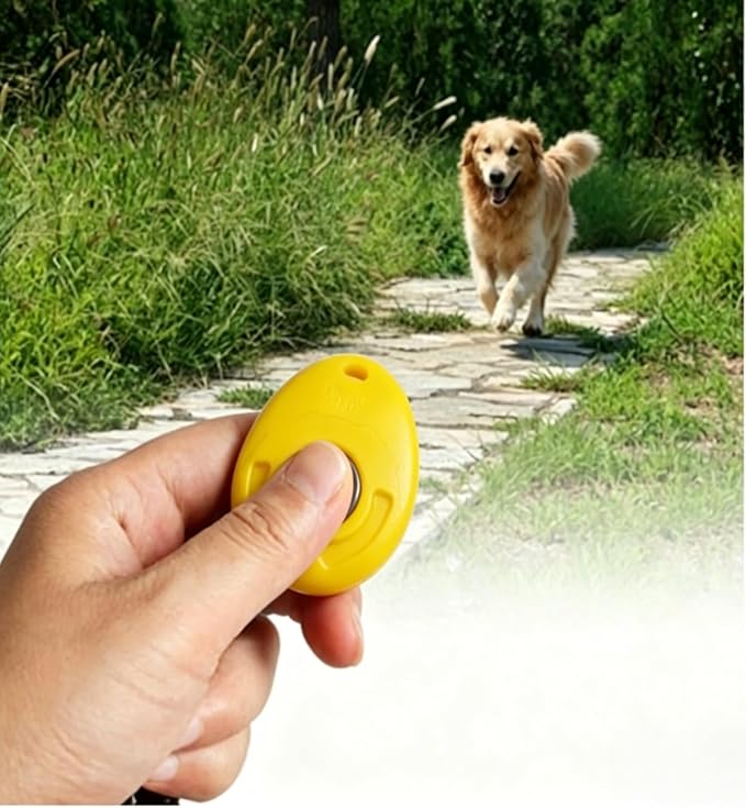 1-Pack Pet Clicker for Dogs – Easy-to-Use Training Clicker with Wrist Strap – Perfect for Puppy Potty Training, Bark Control & Sit/Stay Commands – Effective Positive Reinforcement Tool (Pink)