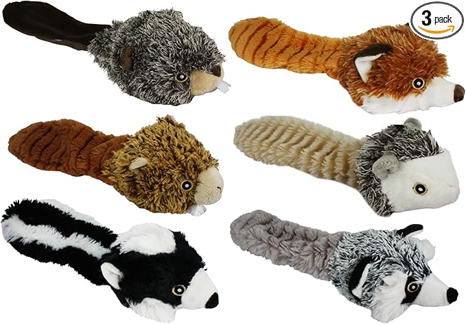 MULTIPETBouncy Burrow Babies (Assortment Size) 8" Dog Toy (Pack of 1)