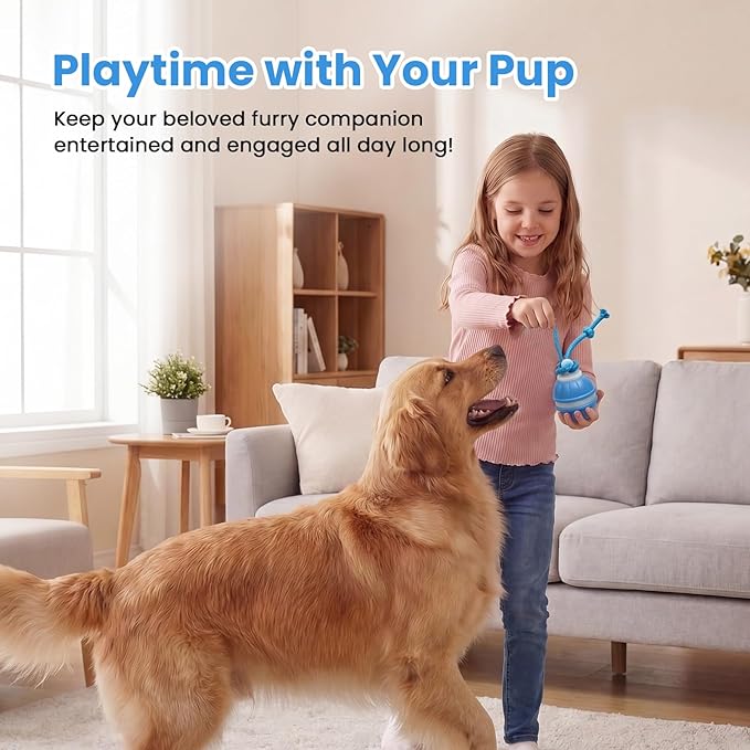 Dog Toys, Interactive Dog Toys, Automatic Interactive Dog Ball, 3 Modes Motion Activated Dog Balls for Medium Large Dogs, Type-C Rechargeable & Bite-Resistant, Keep Pets Busy for Small Large Breeds