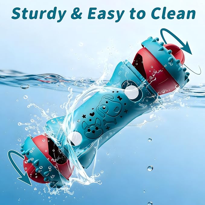 Interactive Dog Puzzle Toys - Dogs Treat Dispensing Enrichment Toy Mental Stimulation for Brain Cognitive Snack Spin for Dog Busy Boredom Teething Slow Feeder