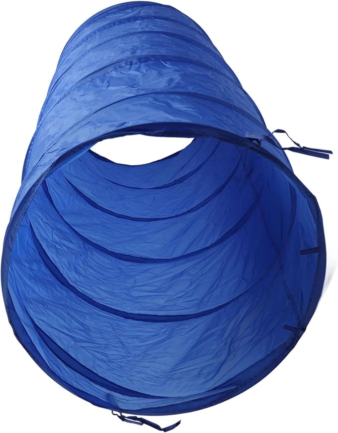 Dog Agility Equipment, Dog Agility Tunnel with Tear Round Dog Training Tunnel, Agility Training Tunnel, Dog Play Tunnel Tent Dog Agility Jumps for Pet Play