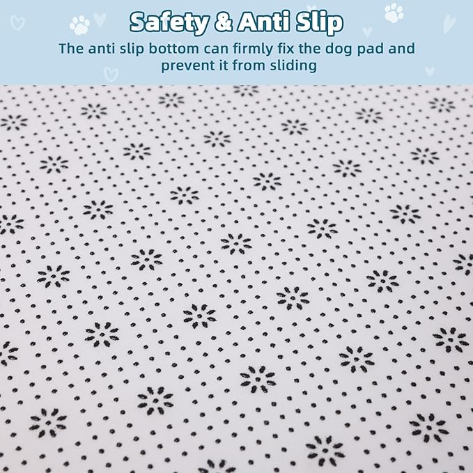 Dog Crate Pad Mat, Waterproof Kennel Cage Mat, Outdoor Pet Bed for Medium Large Dogs, Pet Bed with High Resilience Foam,Wipe Clean & Easy Rinse, Anti Slip 35 inch Graphite Grey