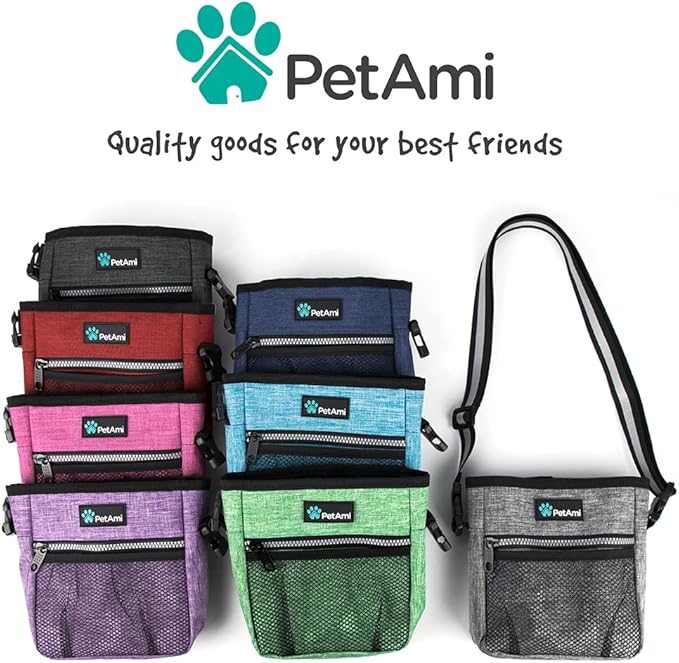 PETAMI Dog and CAT Treat Pouch, Heather Gray