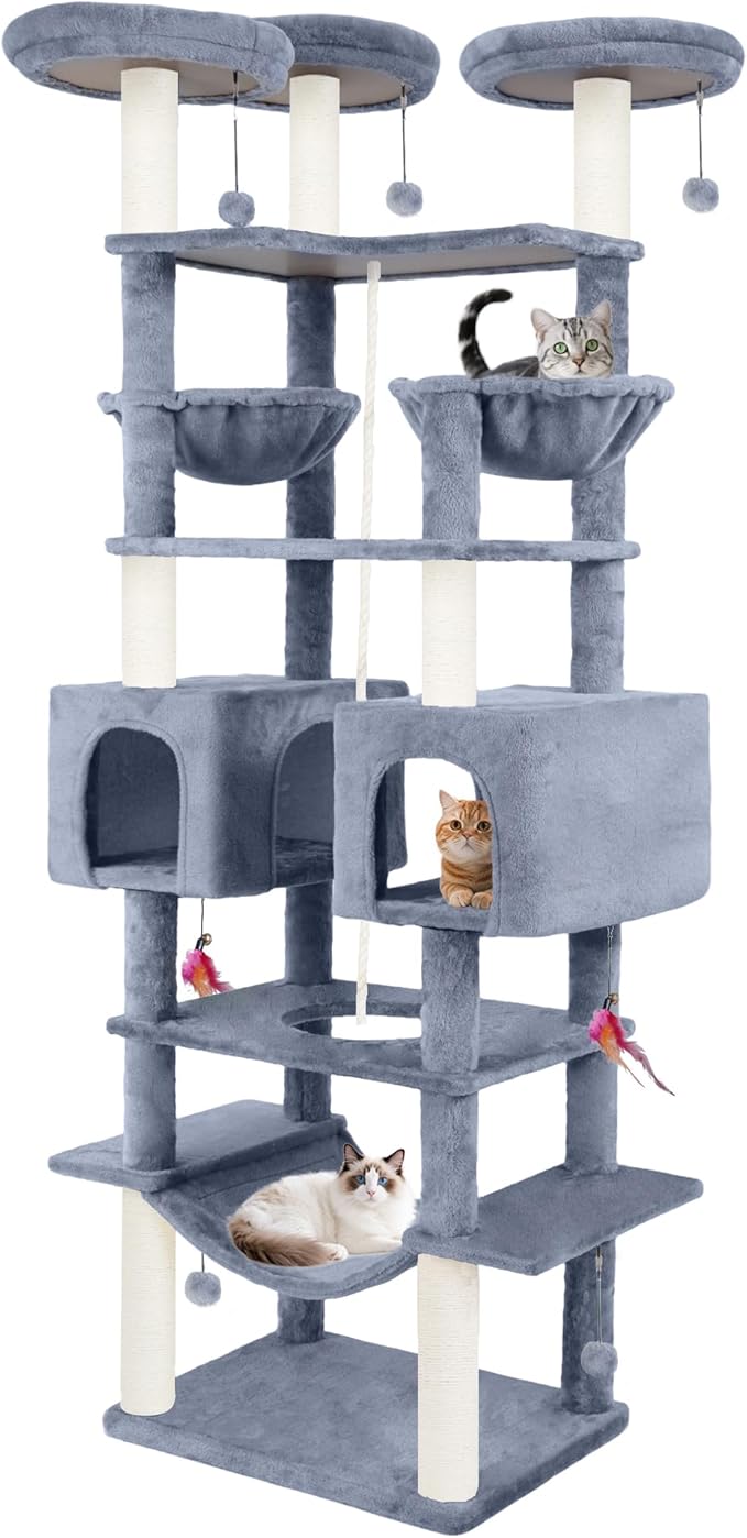 Roypet 32" Cat Tree 0111 (Grey, 71'')