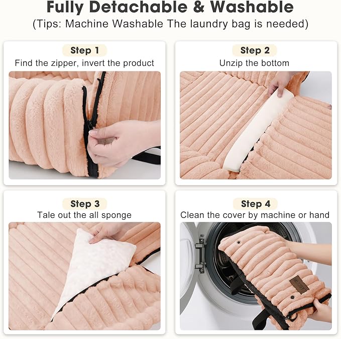 MIXJOY Dog Car Seat for Small/Medium Dogs up to 25 lbs, Multi-Functional Dog Carrier for Car with Detachable Washable Cover, Pet Travel Bed with Clip-On Safety Leash, Pink