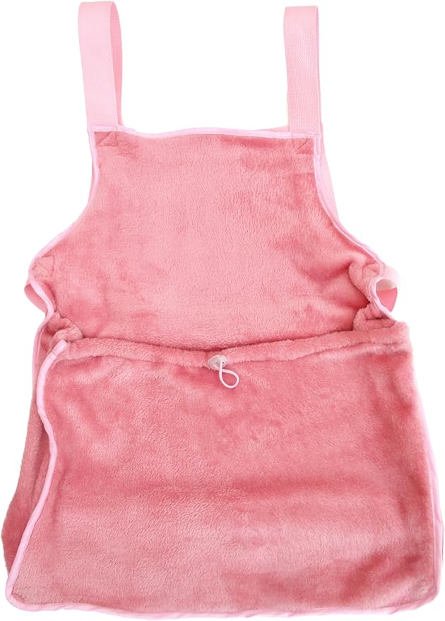 Generic Pet Dog Cat Carrier for Lap Cat or Lap Dog Travel Shoulder Bag Sling Front Backpack Soft Plush Handmade (Pink), Medium