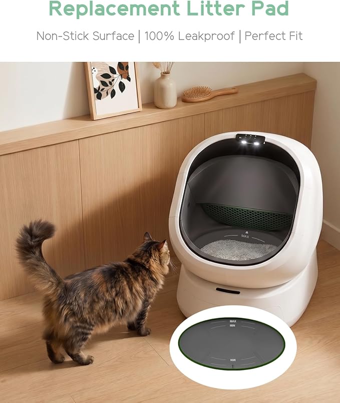 Replacement Cat Litter Mat for PETLIBRO Luma Automatic Cat Litter Box, Non Stick Waterproof Litter Pad, Anti Scratch Liner, Leakproof Cat Litter Box Inner Pad Accessory