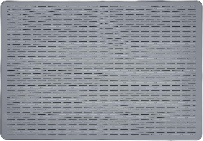Large Cat Litter Mat 39x27 Inch XL, Waterproof Litter Box Mat with Raised Edges & Textured Surface, Rubber Litter Catcher Mat Washable, Easy Clean Kitty Litter Mat for Multiple Cats