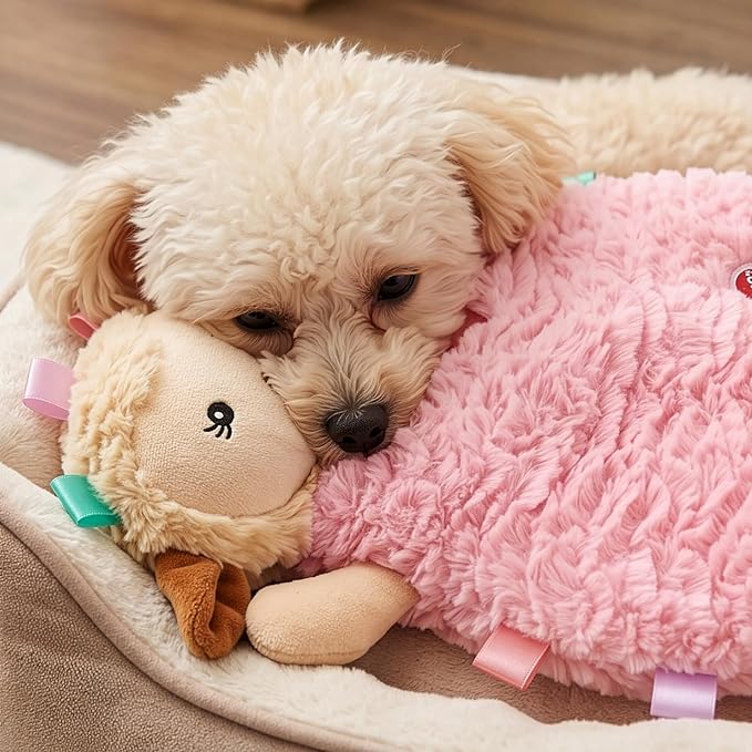 SPOT Soothers Tabbie Lambie Dog Toy - 8in Mini Stuffing-Free Calming Plush with Lavender Scent & Squeaker for Toy Breeds & Puppies, Anxiety Relief - 1 of 3 Assorted Colors, Sent at Random