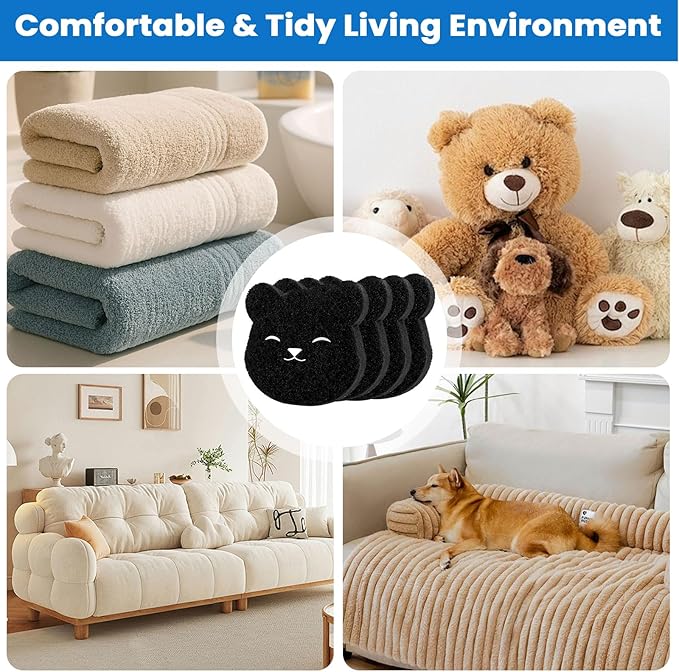 4PCS Laundry Pet Hair Remover, Dog & Cat Pet Hair Catcher for Washing Machine, Fur Remover & Lint Collector, Reusable & Eco-Friendly Pet Hair Removal Tool for Laundry, Safe for All Fabrics