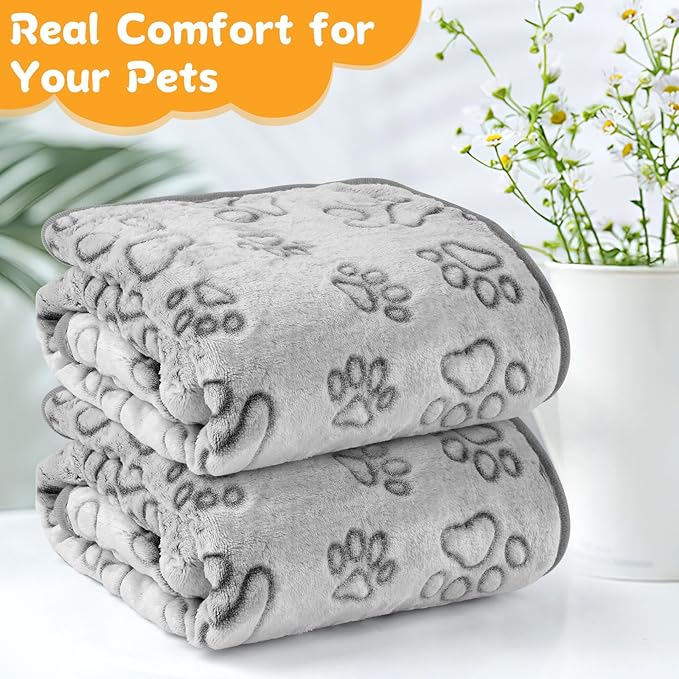 Dog Blankets for Small, Medium Dogs, Puppy Blanket Washable, Dogs Essentials for Puppies, Cat (1, 32" x 24")