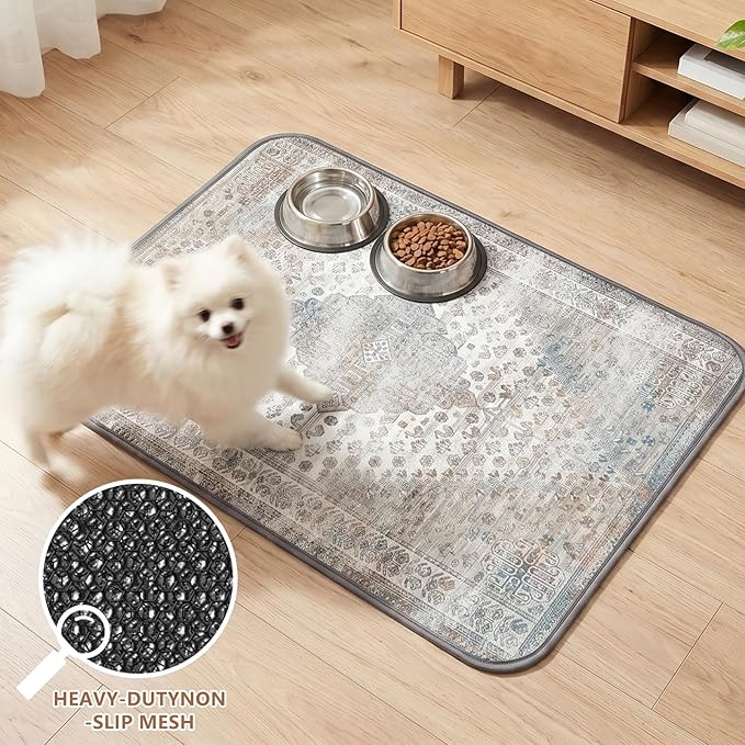 Washable Pee Pads for Dogs and Cats, 2 Pack Absorbent Thick Reusable Training Dog Pet Puppy Pads, Waterproof & Non-Slip Whelping Pads for Potty Training, Whelping, Playpen, Crate, Prevents Leakage
