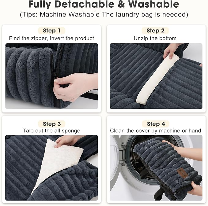 MIXJOY Dog Car Seat for Small/Medium Dogs up to 25 lbs, Multi-Functional Dog Carrier for Car with Detachable Washable Cover, Pet Travel Bed with Clip-On Safety Leash, Grey