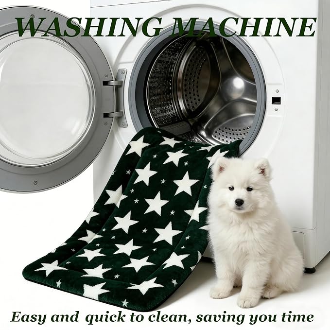 Dog Bed Mat - Soft Crate Pad for Kennel, Durable Pet Bed for Small Dogs & Cats - Comfort Support for Pet Crate, Cage, House