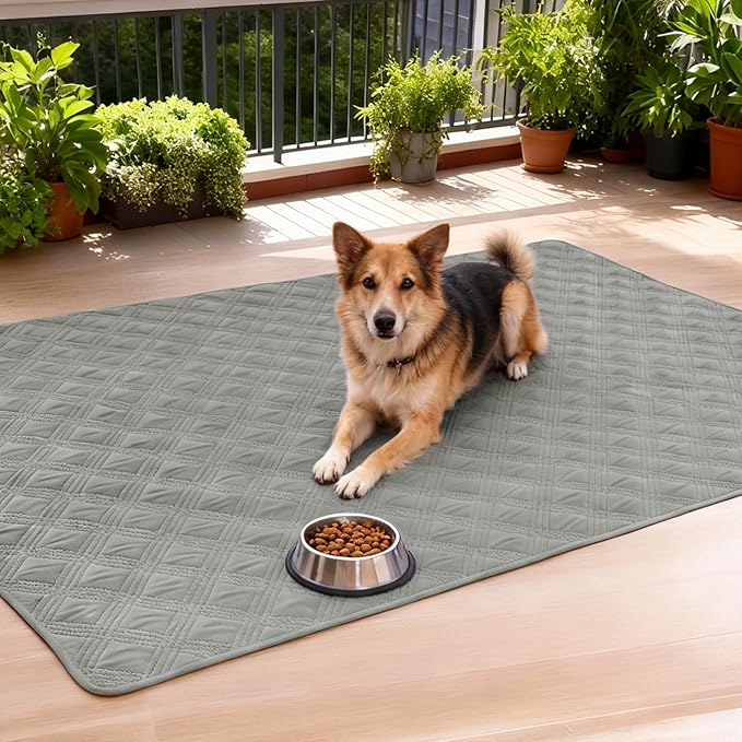 hyha Waterproof Dog Blanket, Reversible Pet Bed Blanket, Soft Sofa Couch Cover for Dogs Washable, Waterproof Pet Couch Covers for Sofa Puppy Cats Furniture Protector(52"x82", Grey/Beige)