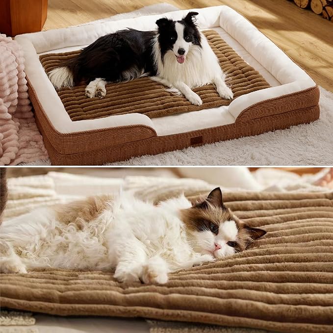 Self Warming Pet Mat 24x18 inch Soft Cozy Self Heating Cat Pad Machine Washable Cat Bed for Indoor S Pet Warming Mat Bed